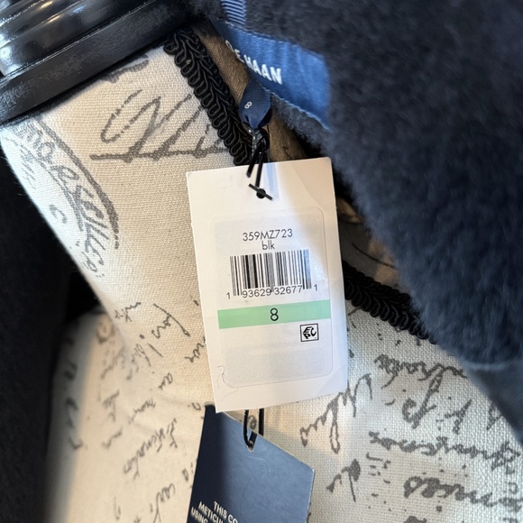 Cole Haan Wool Blend Black Pea Coat - Picture 8 of 10